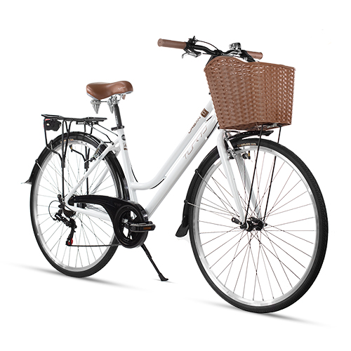 Bicicleta R 700 Urbana para Mujer Urban 1.1 Blanca Turbo